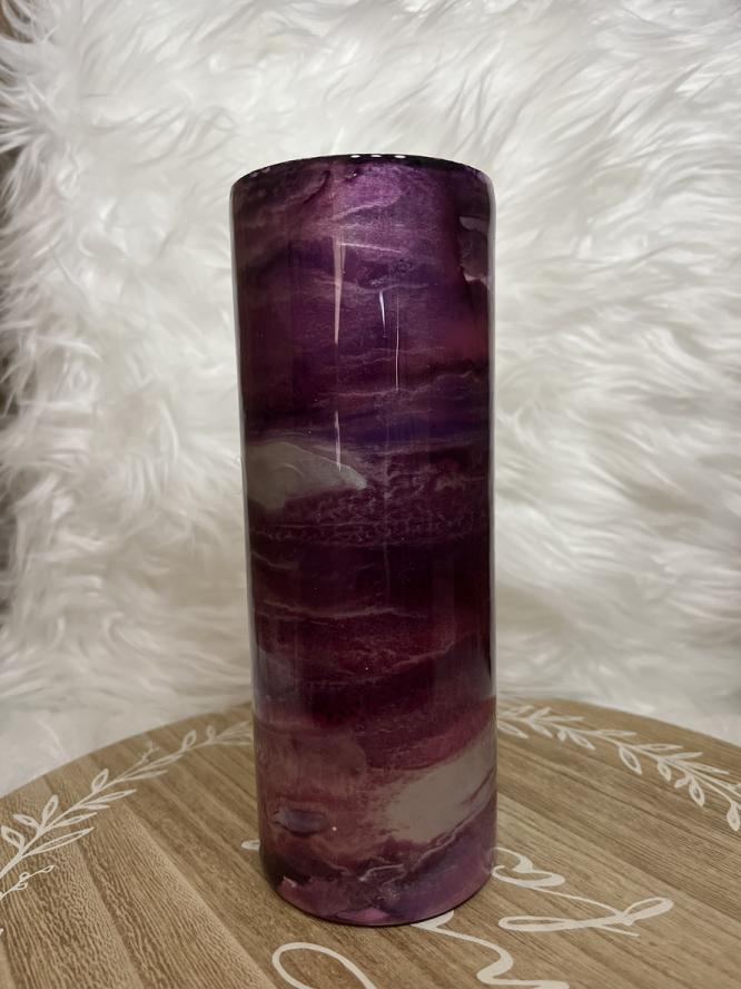 Ocean Swirl Purple 20oz. Tumbler