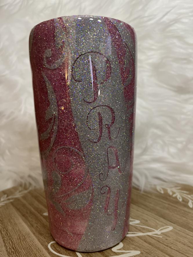 Pink Pray 20oz Short Tumbler