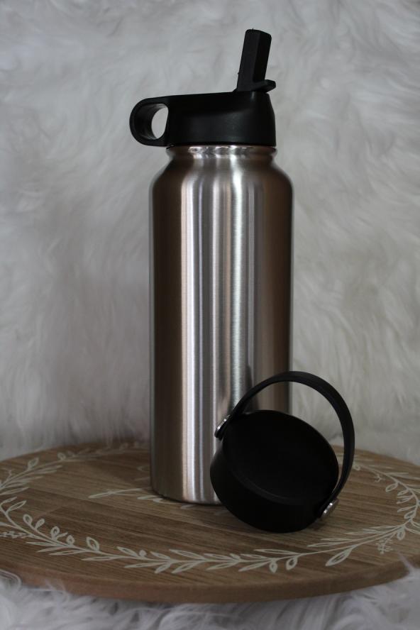 32oz Hydro Water Bottle with two lids