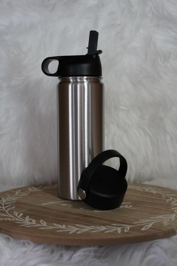 18oz Hydro Water Bottle with two lids